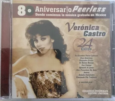 VERONICA CASTRO - 80 Anniversario Peerless EXITOS CD - Aprendi A Llorar New • $20.99