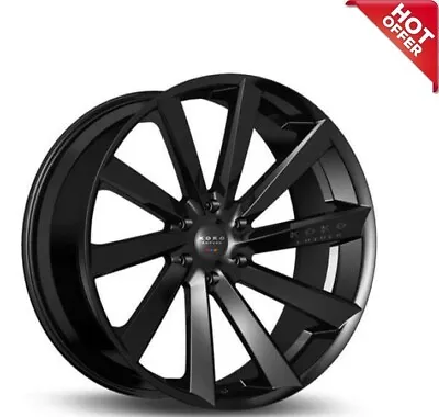 20  Staggered Koko Kuture Kapan Black Wheels And Tires With TPMS • $2748