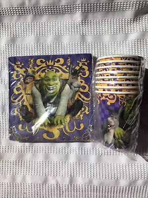 Shrek 3 Party Supplies Napkins And Cups • $7.59
