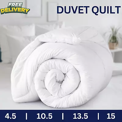 Duvet Quilt Tog 4.5 10.5 13.5 15 Bedding Set Soft Single Double King Size Uk • £8.99