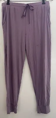 Gap Body Truesleep Women's Solid Purple Adjustable Modal Pajama Jogger Pants M • $14