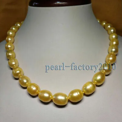£45.60 • Buy 11-13 Mm Aaa South Sea Natural Pearl Necklace 14k Gold 