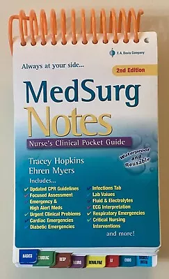 MedSurg Notes: Nurse's Clinical Pocket Guide (Davis's Notes) • $17.35