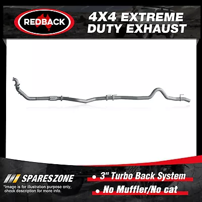 Redback 3  Exhaust No Muffler/Cat For Holden Colorado RC Rodeo RA 3.0L • $1328.95