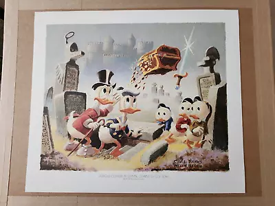 Carl Barks Lithograph Dubious Doings At Dismal Downs Uncle Scrooge Donald Duck • $72