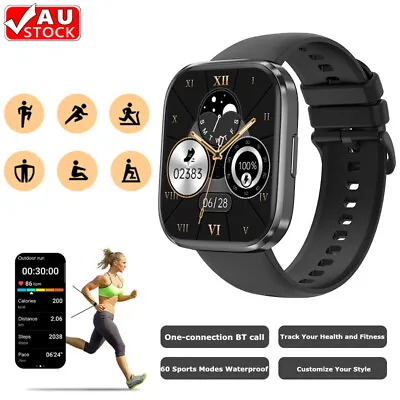 $35.86 • Buy Smart Watch Men Women Fitness Tracker Sports Heart Rate & Blood Pressure Monitor
