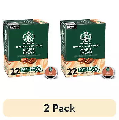 (2 Pack) Starbucks Maple Pecan Light Roast K-Cup Coffee Pods 22 Count • $30.36