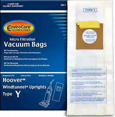 $7.69 • Buy EnviroCare Replacement Vacuum Bags For Hoover Type Y Upright Vacuum Cleaners