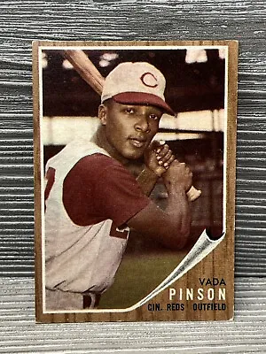 $11.99 • Buy 1962 Topps Baseball Vada Pinson #80 Cincinnati Reds Vintage MLB Card