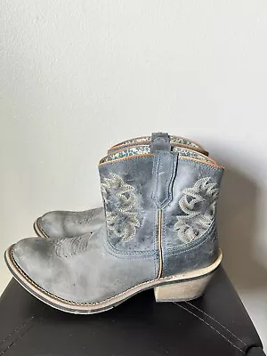 Women’s Western Laredo Blue Sapphire Ankle Boots Distressed 9.5 Sundance • £42.75