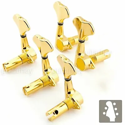 NEW Gotoh GB707 5-String Bass Machine Heads Set L2+R3 TUNERS 2x3 - GOLD • $79.95