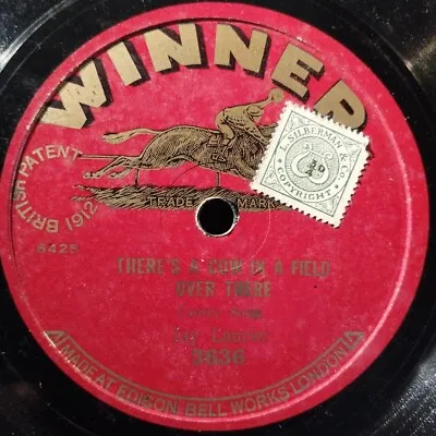 Jay Laurier ‎– There's A Cow In A Field Over There - Winner 1922  - 78rpm • $98.85