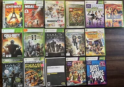 16 Xbox 360 Games Lot Call Of Duty Black Ops 3 Halo Wars Assassin’s Creed 3 • $15.50
