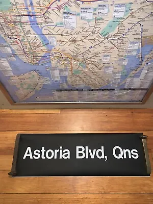 Ny Nyc Subway 1 Line Roll Sign Astoria Boulevard Queens East River Worlds Fair • $89.95