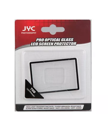 JYC 70D Canon EOS 0 1/32in Screen Protector Glass Screen Protector LCD • $12.88