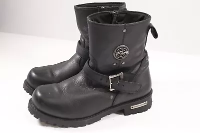 Milwaukee Leather Classic Engineer Boots Men's Sz 12 US 45 EUR Black Motorcycle • $79.99