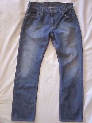Levis 514 Slim Straight Distressed Factory Fade Silver Blue Jeans Men's 30 X 30  • $19.99