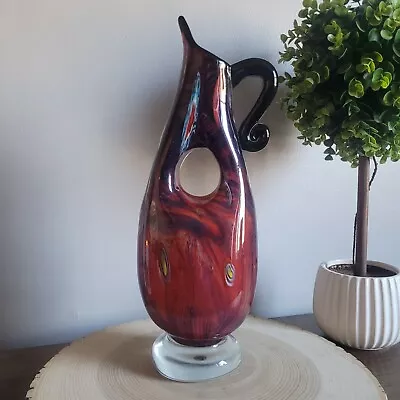 Dino Martens Aureliano Toso Vintage Murano? MilleFiori Pitcher Ewer Vase • $250