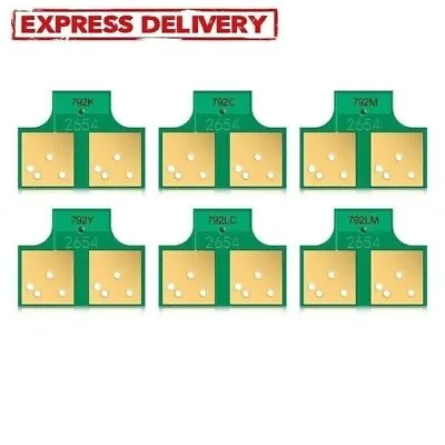 $183.34 • Buy 6pc New Upgrade 792 Cartridge Chip For HP 210 260 280 Latex L26100 L26500 L28500