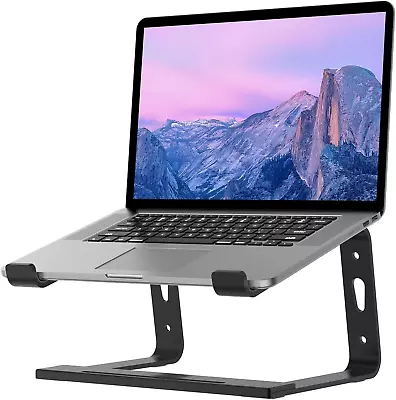 Tonmom Laptop Stand For Desk Aluminium Laptop Riser Holder Removable Notebook • £14.90