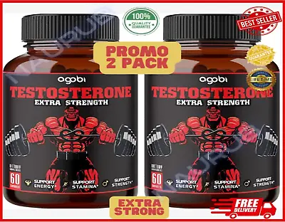 $39.88 • Buy 2-Pack Legal STEROID ANABOLIC Pills 120 BULKING Testosterone Booster MUSCLE GROW