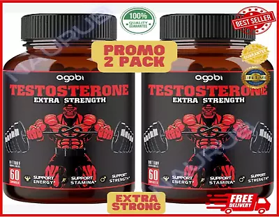 $27.93 • Buy 2-Pack Legal STEROID ANABOLIC Pills BULKING Testosterone Booster MUSCLE GROW 120
