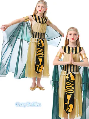 W-N4-1 Kids Pharaoh Girls Egyptian Queen Book Week  Halloween Costume • $42.95