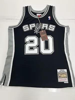 San Antonio Spurs Manu Ginobili Mitchell Ness Black 2002/03 NBA Swingman Jersey • $274