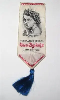 £4.99 • Buy J & J Cash Silk Bookmark Queen Elizabeth II Coronation 1953   447