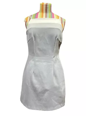 Vintage 90s Breakin’ Loose High Neck Gray Mini Dress Size 5/6 0936 • $18
