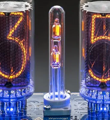 $13.95 • Buy Glass Column 65mm 2 NE-2H Neon Lamps Dots For IN-18 Z5660M ZM1042 Nixie Clocks