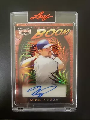 2023 Leaf Vibrance Mike Piazza Autograph 1/1 Red Shimmer Auto HOF One Of One • $41
