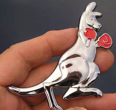 BOXING KANGAROO CAR BADGE Chrome Metal Emblem Fits Australia 2 - FORD • $55.99