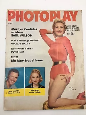 Photoplay Magazine May 1956 Mitzi Gaynor Marilyn Monroe FREE SHIPPING!!! • $14.56