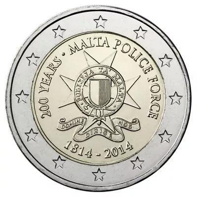 2 Euro Malta 2014 * 200th Anniversary - Malta Police Force * Unc • $21.39