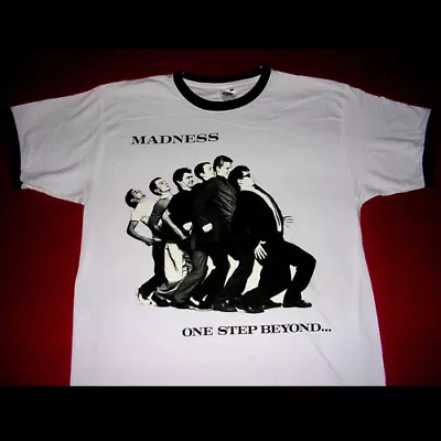 Madness - Size Large -  Ringer  One Step Beyond T Shirt - Mint Ska Kix79 • £19.99