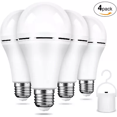 E26/E27 Emergency Bulbs Rechargeable LED Light W/ Battery Backup Lamp + Hook US • $8.09