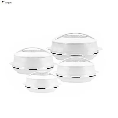 £28.95 • Buy 4Pc Plastic Hot Pot Set Thermal Insulated Casserole Food Warmer Serving Dish Set