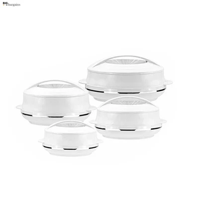 £28.95 • Buy 4Pc Plastic Hot Pot Set Thermal Insulated Casserole Food Warmer Serving Dish Set