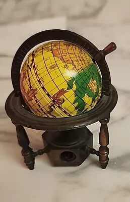 Vintage Miniature Metal World Globe Pencil Sharpener Made In Spain • $7.99