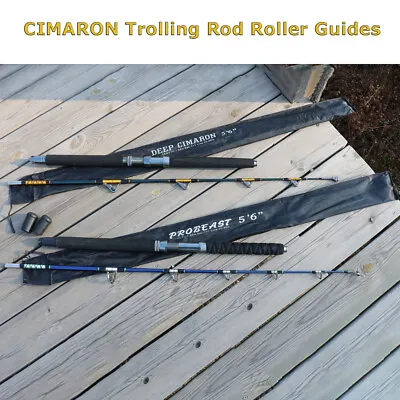 CIMARON Saltwater Trolling Rod 5'6  20-40lb Big Game Heavy Rod Roller Guides • $92.86