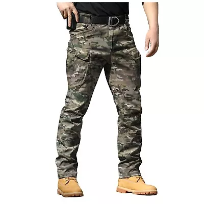 Men City Special Service Pants Military Fan Ix7 Multi Pocket Overalls Trouser A1 • £22.91