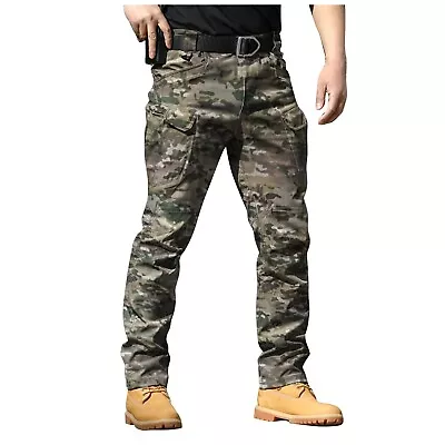 Men's City Special Service Pants Military Fan Ix7 Multi Pocket Overalls Trousers • £22.94