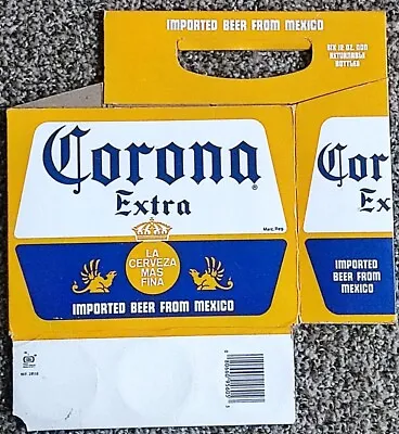 Vintage Corona Cardboard 6 Pack Bottle Holder Carrier Caddy Lager Beer Bottle • $16.50
