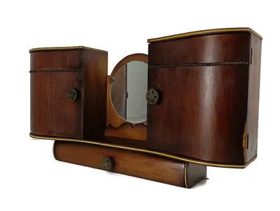 Antique Art Deco Double Medicine Cabinet Apothecary Gorgeous Bathroom Kitchen  • $517.75