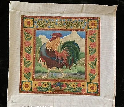 $353.97 • Buy Melissa Shirley Designs Hand-painted Needlepoint Canvas Rooster/$687 RETAIL!