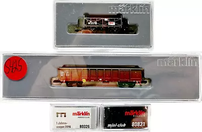 $79.95 • Buy Marklin Z Scale M/M S425 & 80821  2  COLLECTOR FREIGHT CARS  Marklin Boxs C9