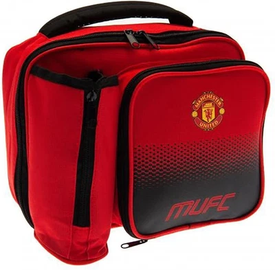 £28.45 • Buy Football School Lunch Bag With Bottle Holder Manchester United F.C FADE