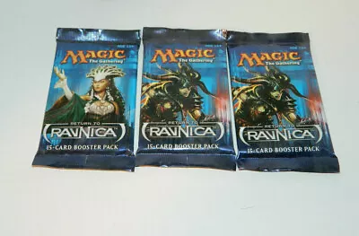 3 Pack Lot Magic The Gathering RETURN TO RAVNICA Sealed Booster Packs • $15.95