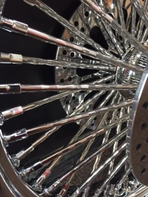 $2975 • Buy 26  X 3.5 -52 Spk Mammoth Hd Flhr R/k Chrome Wheel Vee Rubber Bw 120/50-26  Tire